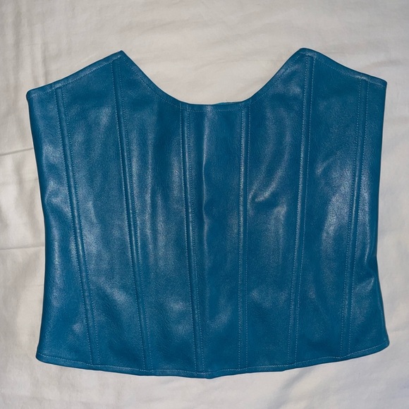 Miaou Vegan Blue Corset - Picture 3 of 6